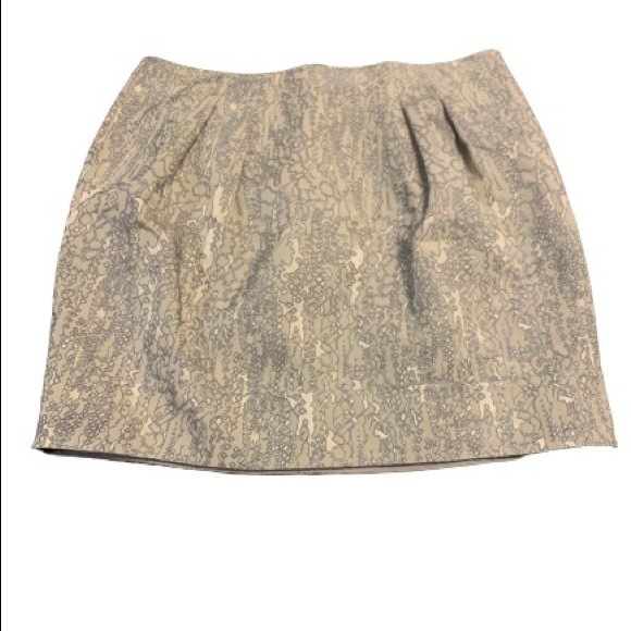 LAFEYETTE 148 Gold and Silver Jacquard Brocade Tulip Mini Skirt Plus Sz 18 - Picture 11 of 11